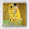 Full Frame pratiCanvas Tablo - Gustav Klimt - The Kiss	(FF-PCŞ337)