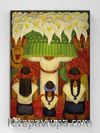 Full Frame pratiCanvas Tablo - Diego Rivera - Flower Festival Feast of Santa Anita 50x65 (FF-PCŞ213)