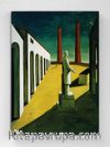 Full Frame pratiCanvas Tablo - Giorgio de Chirico - The Enigma of a Day (FF-PCŞ237)