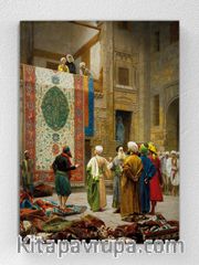 Full Frame pratiCanvas Tablo - Jean Léon Gérôme - The Carpet Merchant	(FF-PCŞ336)