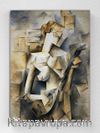 Full Frame pratiCanvas Tablo - Pablo Picasso - Girl with a Mandolin (FF-PCŞ290)