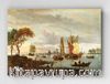 Full Frame pratiCanvas Tablo - Abraham Storck - A River View (FF-PCŞ170)