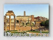Full Frame pratiCanvas Tablo - Christoffer Wilhelm Eckersberg - View of the Forum in Rome (FF-PCŞ197)