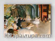 Full Frame pratiCanvas Tablo - Edgar Degas - The Rehearsal of the Ballet Onstage (FF-PCŞ216)