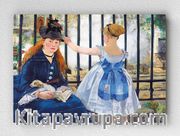 Full Frame pratiCanvas Tablo - Edouard Manet - Le Chemin de fer (FF-PCŞ219)