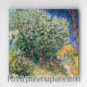 Full Frame pratiCanvas Tablo - Vincent van Gogh - Lilac Bush (FF-PCŞ174)