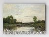 Full Frame pratiCanvas Tablo - Charles-François Daubigny - View on the Oise (FF-PCŞ195)