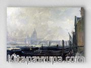 Full Frame pratiCanvas Tablo - Charles-François Daubigny - St Paul's from the Surrey Side (FF-PCŞ194)