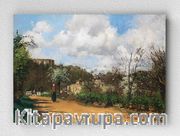 Full Frame pratiCanvas Tablo - Camille Pissarro - View from Louveciennes	(FF-PCŞ182)
