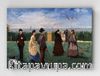 Full Frame pratiCanvas Tablo - Edouard Manet - Croquet at Boulogne (FF-PCŞ217)