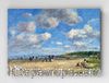 Full Frame pratiCanvas Tablo - Eugène Boudin - The Beach at Tourgéville-les-Sablons (FF-PCŞ223)