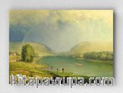 Full Frame pratiCanvas Tablo - George Inness - The Delaware Water Gap (FF-PCŞ233)