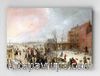 Full Frame pratiCanvas Tablo - Hendrick Avercamp - A Scene on the Ice near a Town (FF-PCŞ244)
