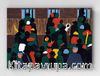 Full Frame pratiCanvas Tablo - Jacob Lawrence The Railroad Stations Were At Times So Over-packed With People Leaving That Special Guards Had To Be Called İn To Keep Order (FF-PCŞ259)