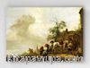 Full Frame pratiCanvas Tablo - Philips Wouwermans - A Horse being Shod outside a Village Smithy(FF-PCŞ308)