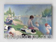 Full Frame pratiCanvas Tablo - Georges Seurat - Bathers at Asnières (FF-PCŞ271)