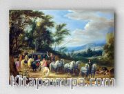 Full Frame pratiCanvas Tablo - Adam-François van der Meulen - Philippe François d'Arenberg meeting Troops (FF-PCŞ171)