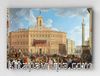 Full Frame pratiCanvas Tablo - Giovanni Paolo Panini - The Lottery in Piazza di Montecitorio (FF-PCŞ241)
