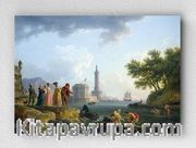 Full Frame pratiCanvas Tablo - Claude-Joseph Vernet - A Sea-Shore (FF-PCŞ208)