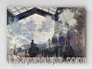 Full Frame pratiCanvas Tablo - Claude Monet - The Gare St-Lazare (FF-PCŞ203)