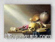 Full Frame pratiCanvas Tablo - Harmen Steenwyck - Still Life- An Allegory of the Vanities of Human Life (FF-PCŞ243)