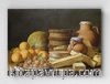 Full Frame pratiCanvas Tablo - Luis Meléndez - Still Life with Oranges and Walnuts (FF-PCŞ276)