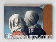 Full Frame pratiCanvas Tablo - René Magritte -The Lovers (FF-PCŞ315)