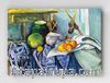 Full Frame pratiCanvas Tablo - Paul Cézanne - Still Life with a Ginger Jar and Eggplants (FF-PCŞ296)