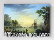 Full Frame pratiCanvas Tablo - Claude-Joseph Vernet - Sunset (FF-PCŞ206)
