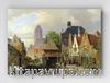 Full Frame pratiCanvas Tablo - Willem Koekkoek - View of Oudewater	(FF-PCŞ334)