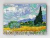 Full Frame pratiCanvas Tablo - Vincent van Gogh - Wheat Field with Cypresses (FF-PCŞ333)