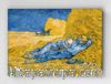 Full Frame pratiCanvas Tablo - Vincent van Gogh - Resting after Work (after Millet), 1889 (FF-PCŞ329)