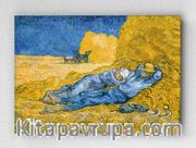 Full Frame pratiCanvas Tablo - Vincent van Gogh - Resting after Work (after Millet), 1889 (FF-PCŞ329)