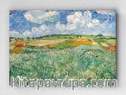 Full Frame pratiCanvas Tablo - Vincent van Gogh - Auvers'te Çayırlık (FF-PCŞ328)