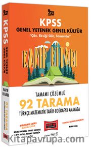 2021 KPSS Genel Yetenek Genel Kültür Kamp Kitabı 92 Tarama Tamamı Çözümlü Soru Bankası