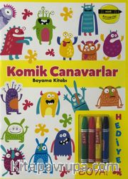 Minik Ressamlar Komik Canavarlar Boyama Kitabı