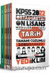 2022 KPSS Ortaöğretim Ön Lisans Genel Yetenek Genel Kültür Tamamı Çözümlü Modüler Soru Bankası Seti (5 Kitap)