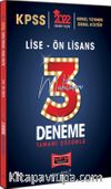 2022 KPSS GY GK Lise Ön Lisans Tamamı Çözümlü Muhteşem 3 Deneme