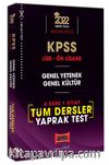 2022 KPSS Lise Ön Lisans GY GK 5 Ders 1 Kitap Tüm Dersler Yaprak Test