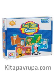 Bağlantı Kurma Okul Öncesi Oyun Seti +3 Yaş <br /> Eğitici Öğretici 40 Parça Puzzle Oyun Seti