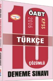 2016 KPSS ÖABT Türkçe 10 Çözümlü Deneme Sınavı