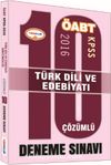2016 KPSS ÖABT Türk Dili ve Edebiyatı 10 Çözümlü Deneme Sınavı