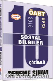 2016 KPSS ÖABT Sosyal Bilgiler 10 Çözümlü Deneme Sınavı