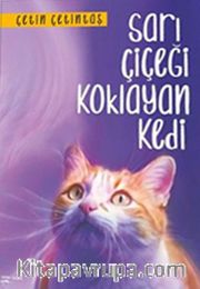 Sarı Çiçeği Koklayan Kedi