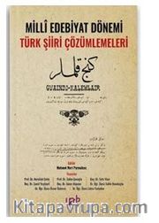 Milli Edebiyat Dönemi Türk Şiiri Çözümlemeleri