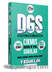 2022 Prestij Serisi DGS Tamamı Çözümlü Son 5 Yıl Çıkmış Sorular 