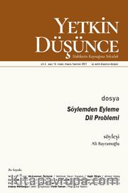 Yetkin Düşünce Sayı: 14 Nisan-Mayıs-Haziran 2021