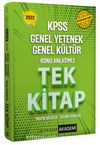 2022 KPSS Genel Yetenek Genel Kültür Konu Anlatımlı Tek Kitap