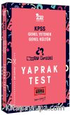 2022 KPSS Genel Yetenek Genel Kültür Soru Denizi Yaprak Test
