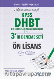 2022 KPSS DHBT Ön Lisans 3’lü Deneme Seti